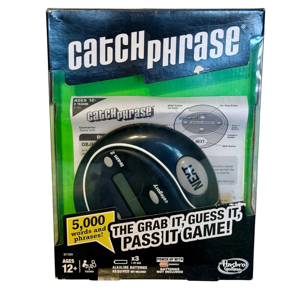 Hasbro Catch Phrase Electronic Game Fun Handheld Group Party Adults Teens Kids